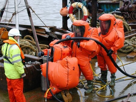 Chemical spill training exercise